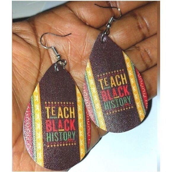 African festive colorful dangle earrings - Picture 1 of 3